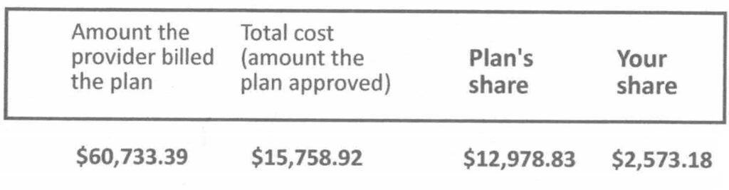 Hip replacement total bill for 2023.